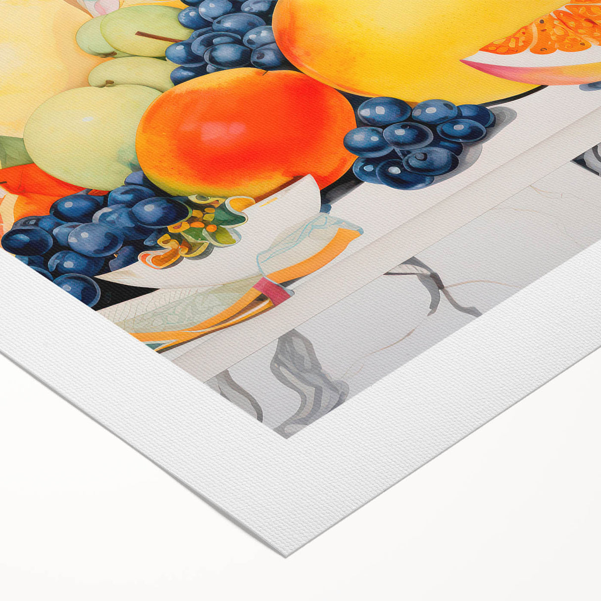 Maximalist Wall Art – Bold and Vibrant Fruit Composition for Home Decor