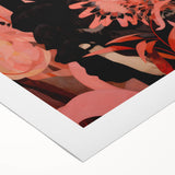 Maximalist Wall Art – Bold Surreal Portrait with Vibrant Floral Details