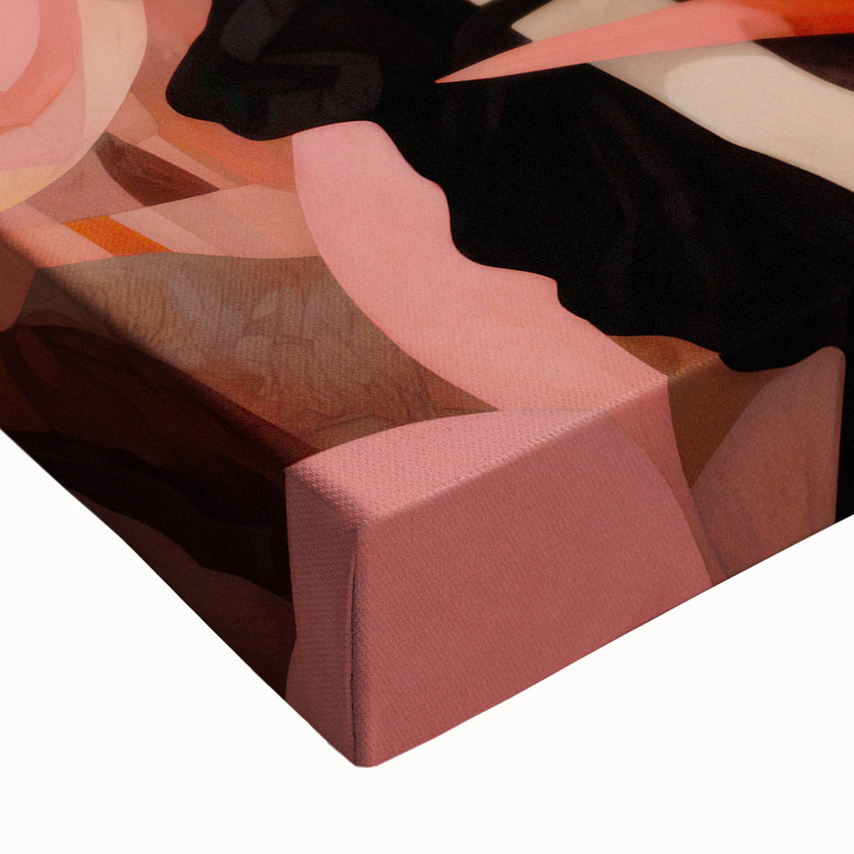 Maximalist Wall Art – Bold Surreal Portrait with Vibrant Floral Details