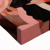 Maximalist Wall Art – Bold Surreal Portrait with Vibrant Floral Details