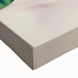 Maximalist Wall Art – Eclectic Portrait with Bold Stripes and Greenery