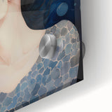 Maximalist Wall Art – Dreamy Underwater Portrait with Koi Fish