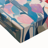 Maximalist Wall Art – Bold Floral Portrait with Geometric Accents