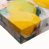 Maximalist Wall Art - Bold Floral and Lemon Still Life - Vibrant Decor