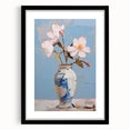 Maximalist Wall Art – Elegant Floral Still Life in Blue and White Vase