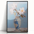 Maximalist Wall Art – Elegant Floral Still Life in Blue and White Vase