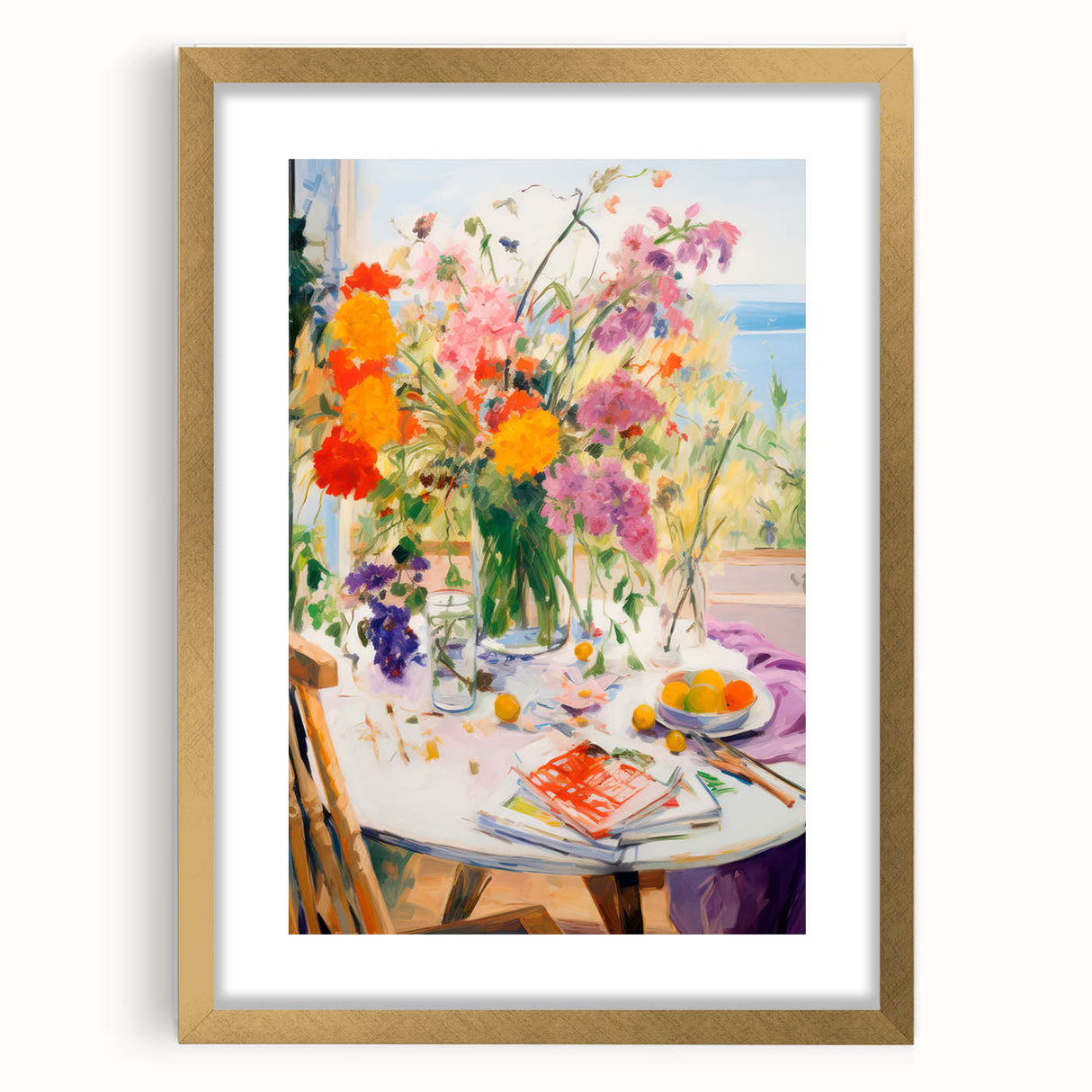 Maximalist Wall Art - Eclectic Floral Print for Bold, Vibrant Home Decor