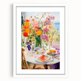 Maximalist Wall Art - Eclectic Floral Print for Bold, Vibrant Home Decor
