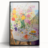 Maximalist Wall Art - Eclectic Floral Print for Bold, Vibrant Home Decor