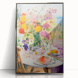 Maximalist Wall Art - Eclectic Floral Print for Bold, Vibrant Home Decor
