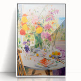 Maximalist Wall Art - Eclectic Floral Print for Bold, Vibrant Home Decor