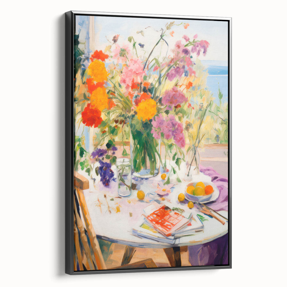Maximalist Wall Art - Eclectic Floral Print for Bold, Vibrant Home Decor