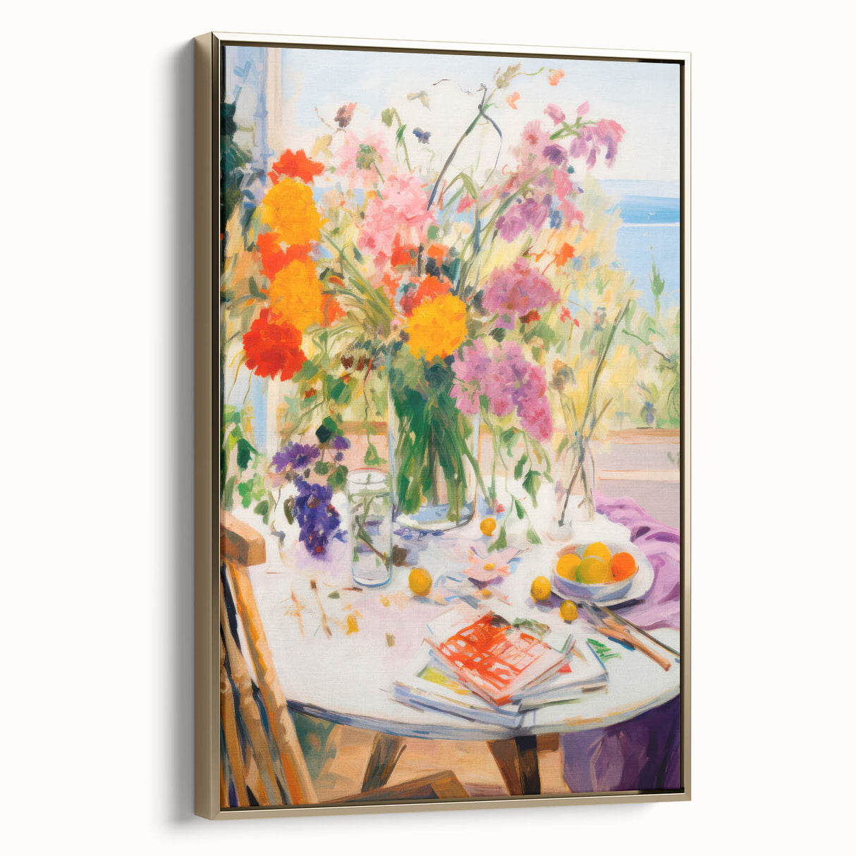 Maximalist Wall Art - Eclectic Floral Print for Bold, Vibrant Home Decor