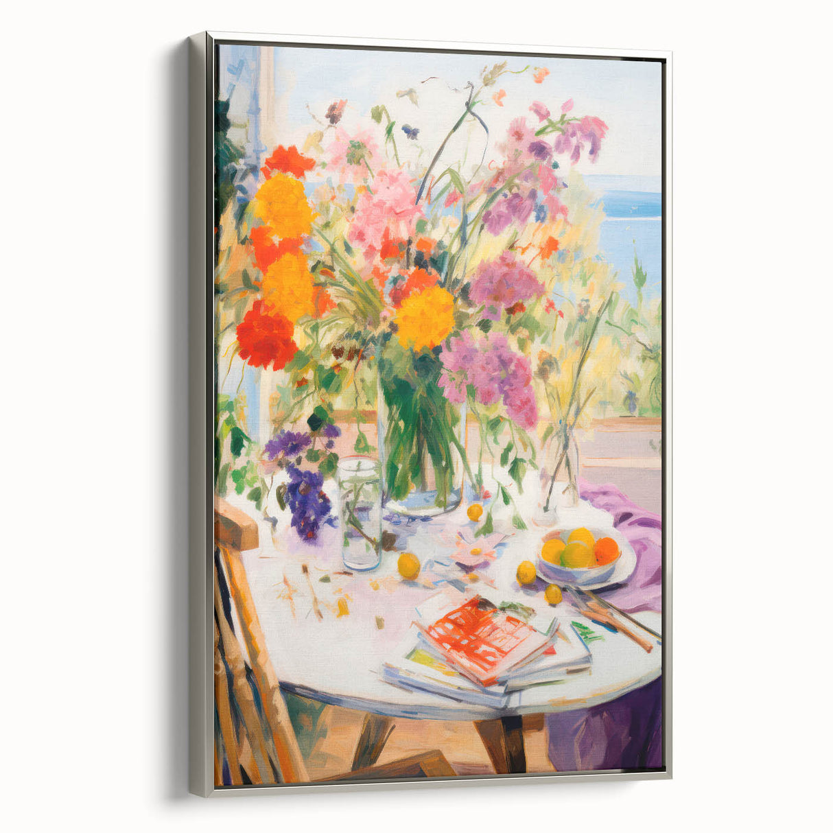 Maximalist Wall Art - Eclectic Floral Print for Bold, Vibrant Home Decor