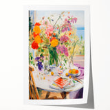 Maximalist Wall Art - Eclectic Floral Print for Bold, Vibrant Home Decor