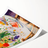 Maximalist Wall Art - Eclectic Floral Print for Bold, Vibrant Home Decor