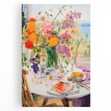 Maximalist Wall Art - Eclectic Floral Print for Bold, Vibrant Home Decor