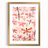 Maximalist Wall Art - Bold Dragonfly Print for Eclectic Home Decor