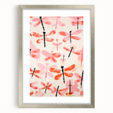 Maximalist Wall Art - Bold Dragonfly Print for Eclectic Home Decor