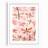 Maximalist Wall Art - Bold Dragonfly Print for Eclectic Home Decor