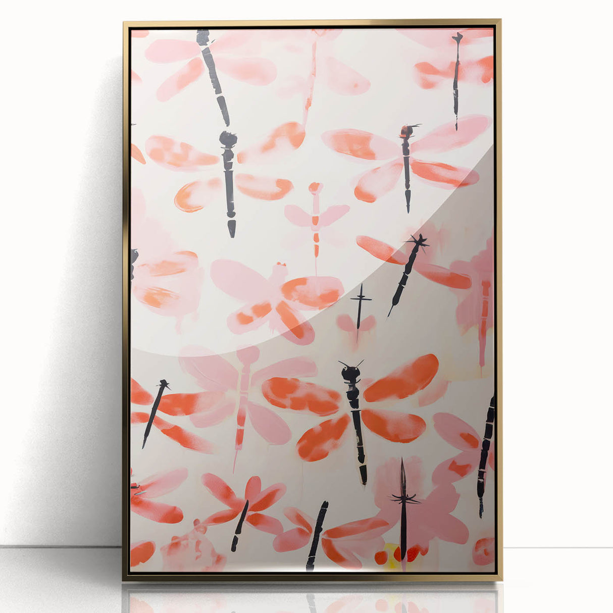 Maximalist Wall Art - Bold Dragonfly Print for Eclectic Home Decor