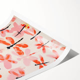 Maximalist Wall Art - Bold Dragonfly Print for Eclectic Home Decor