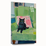 Maximalist Wall Art - Bold Cat Print for Eclectic and Vibrant Decor