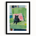 Maximalist Wall Art - Bold Cat Print for Eclectic and Vibrant Decor