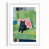Maximalist Wall Art - Bold Cat Print for Eclectic and Vibrant Decor