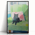 Maximalist Wall Art - Bold Cat Print for Eclectic and Vibrant Decor