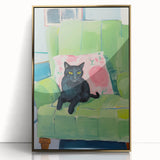 Maximalist Wall Art - Bold Cat Print for Eclectic and Vibrant Decor