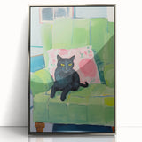 Maximalist Wall Art - Bold Cat Print for Eclectic and Vibrant Decor