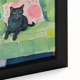 Maximalist Wall Art - Bold Cat Print for Eclectic and Vibrant Decor