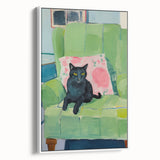 Maximalist Wall Art - Bold Cat Print for Eclectic and Vibrant Decor