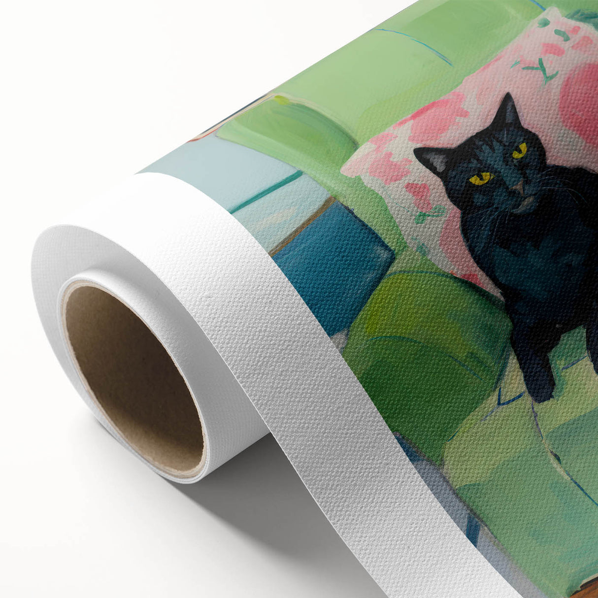 Maximalist Wall Art - Bold Cat Print for Eclectic and Vibrant Decor