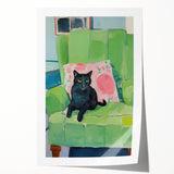 Maximalist Wall Art - Bold Cat Print for Eclectic and Vibrant Decor