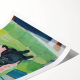 Maximalist Wall Art - Bold Cat Print for Eclectic and Vibrant Decor