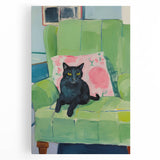 Maximalist Wall Art - Bold Cat Print for Eclectic and Vibrant Decor
