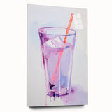 Maximalist Wall Art - Bold Glass and Straw Print for Eclectic Decor