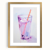 Maximalist Wall Art - Bold Glass and Straw Print for Eclectic Decor