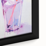 Maximalist Wall Art - Bold Glass and Straw Print for Eclectic Decor