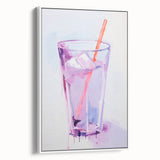 Maximalist Wall Art - Bold Glass and Straw Print for Eclectic Decor
