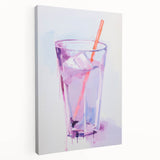 Maximalist Wall Art - Bold Glass and Straw Print for Eclectic Decor