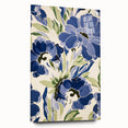 Maximalist Wall Art - Bold Blue Floral Print for Eclectic Home Decor