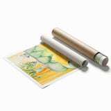 Maximalist Wall Art - Whimsical Cat on Sofa Print for Eclectic Decor