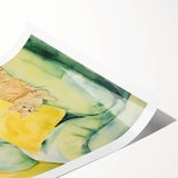 Maximalist Wall Art - Whimsical Cat on Sofa Print for Eclectic Decor