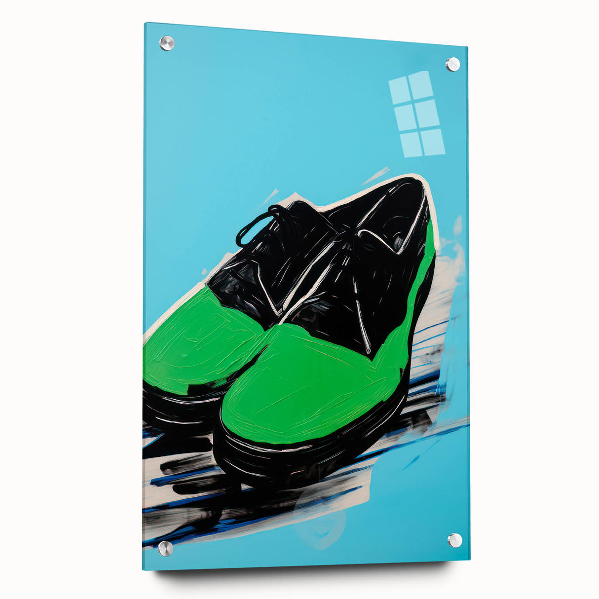 Maximalist Wall Art - Bold Shoe Print for Eclectic and Vibrant Decor