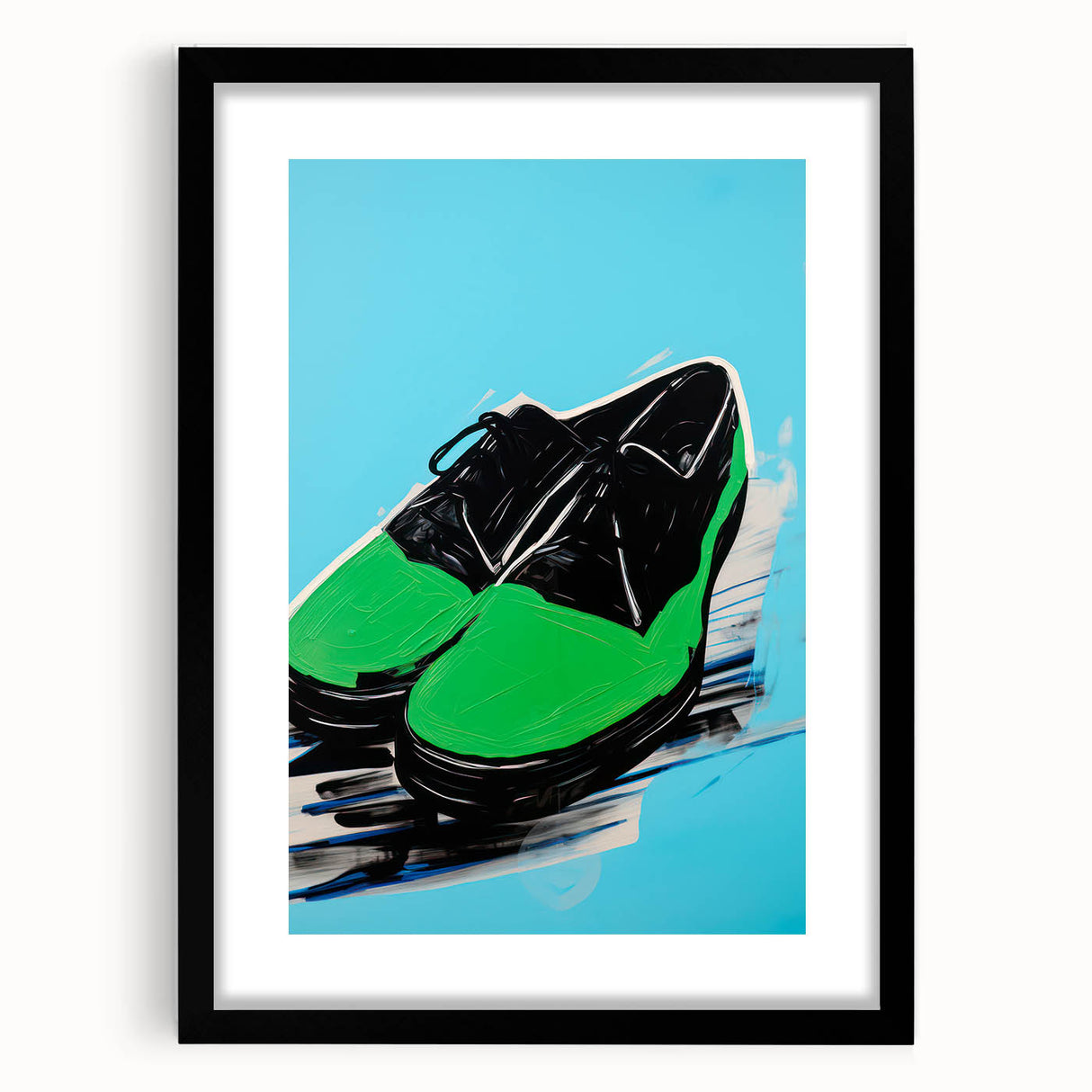 Maximalist Wall Art - Bold Shoe Print for Eclectic and Vibrant Decor