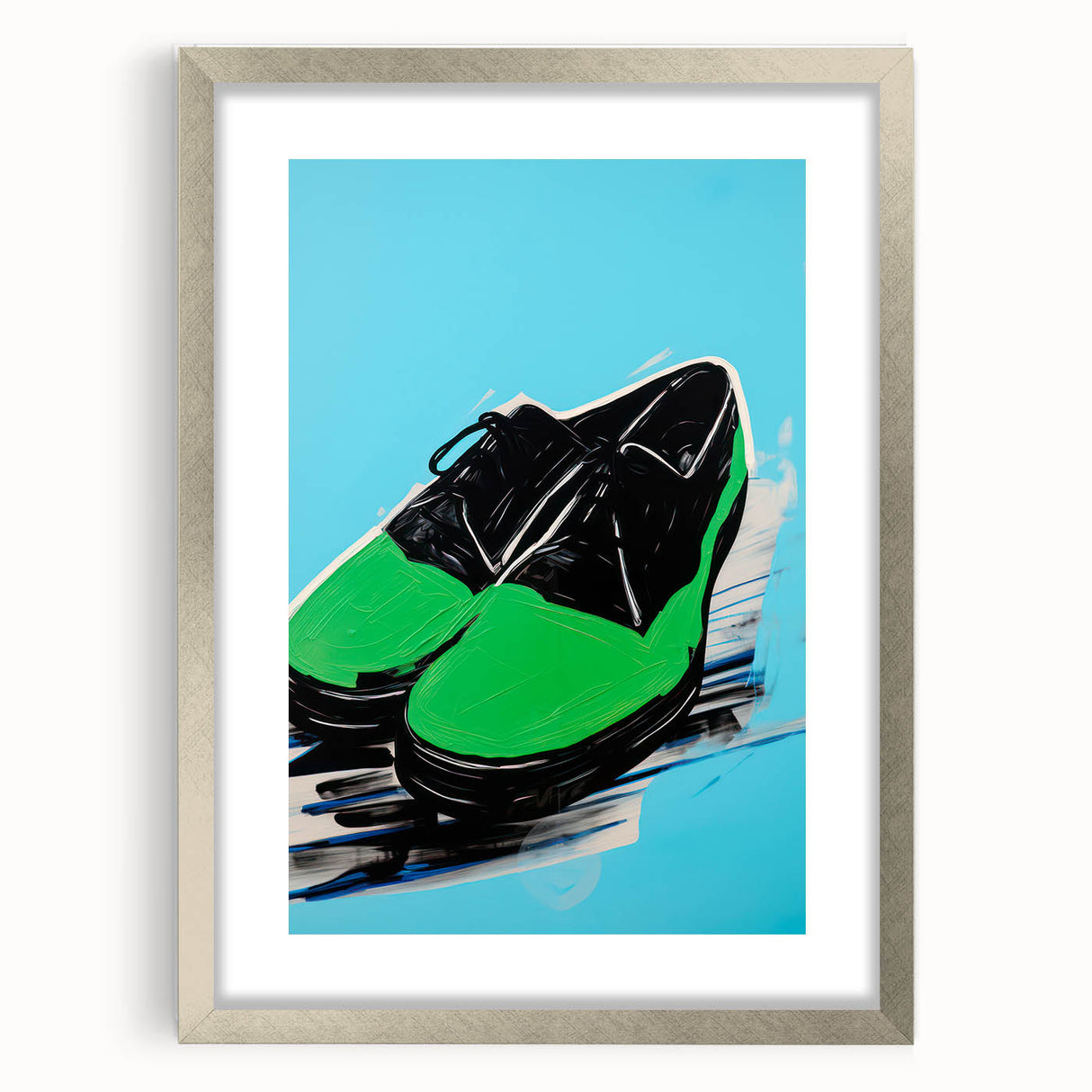 Maximalist Wall Art - Bold Shoe Print for Eclectic and Vibrant Decor