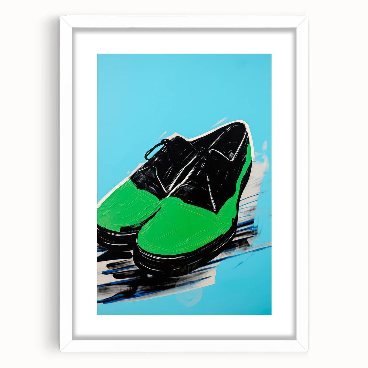 Maximalist Wall Art - Bold Shoe Print for Eclectic and Vibrant Decor